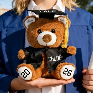 Oso de peluche personalizado para graduación 2026 Regalos de graduación Regalos para graduados Regalos de graduación preescolar Oso graduado Pre-K Regalo de graduación para niños superdotados