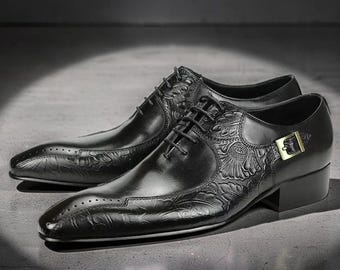 Men’s Luxury Handmade Leather Brogue Shoes – Formal, Business, Casual Dress Shoes