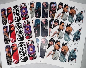 Calcomanías de uñas personalizadas