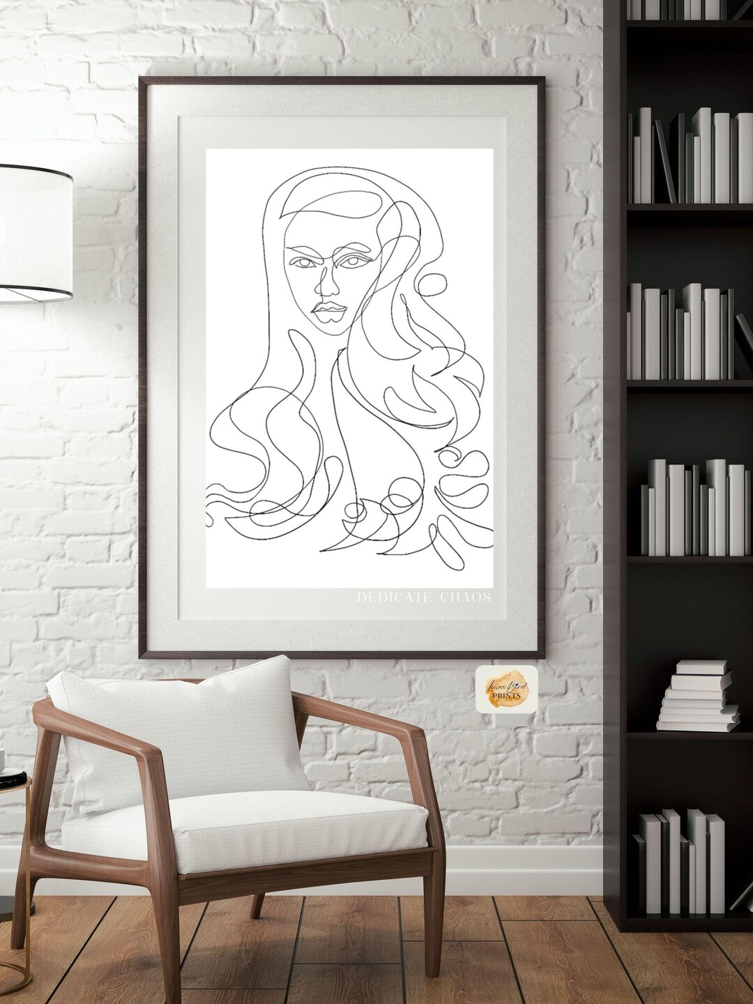 Abstract Woman Line Art Print | Minimalist Home Decor -digital Download ...
