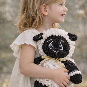 Sheep Crochet Pattern PDF — 14inh Plush Amigurumi, Ultra-Soft Fluffy Lamb, Beginner-Friendly, Instant Download