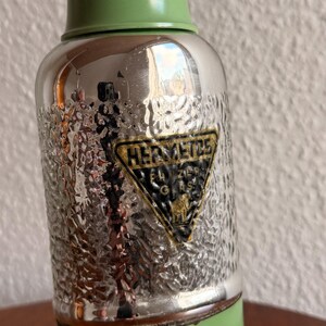 Vintage HERMETOS Thermos Flask: Bulletproof Glass, 1960s GDR / DDR very good stand image 2