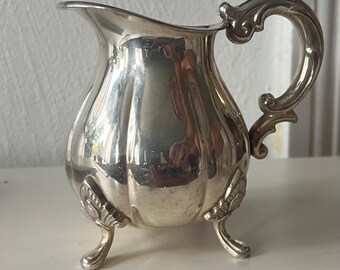 Silver-Plated Creamer: Danish Milk Jug, PRIMA-DK - Bulbous Design