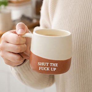 Anpassad graverad humormugg, personlig rånmugg, rolig svordomsgåva, stötande vuxenmugg, mogen humorgåva