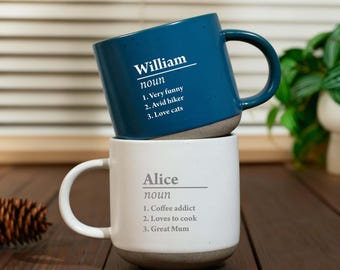 Personalized Name Definition Coffee Mug,Personalize Name Mug With Custom Definition,Ideas Presents For Mum Dad Birthday Christmas