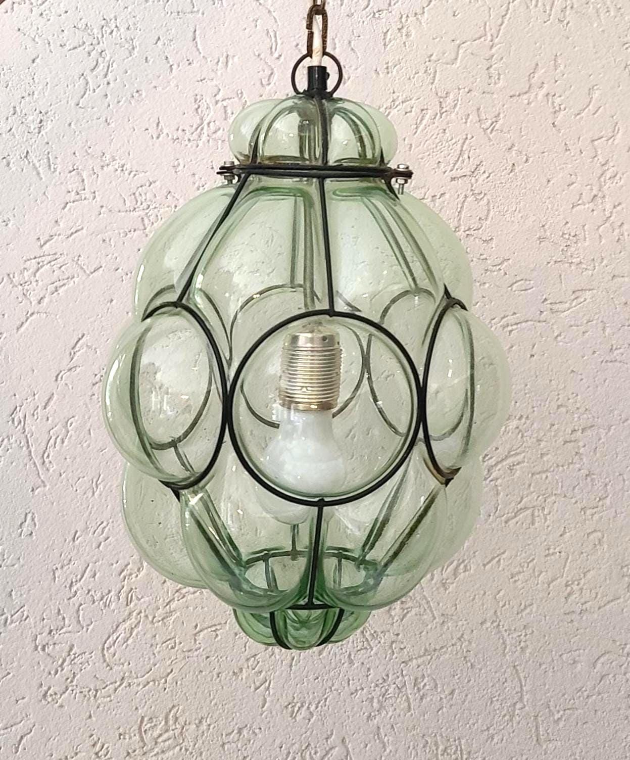 Alte hängelampe aus glas