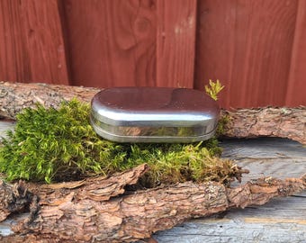 Antique Swedish Metal Snuff Box 1900s. Vintage Snusdosa Tobacco Box Sweden. Minimalist Silver Tone Pocket Box Collectible Tobacciana