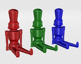 Cascanueces STL | Archivo para impresión 3D | Figura navideña para imprimir | Archivos digitales para decoración navideña | Uso privado