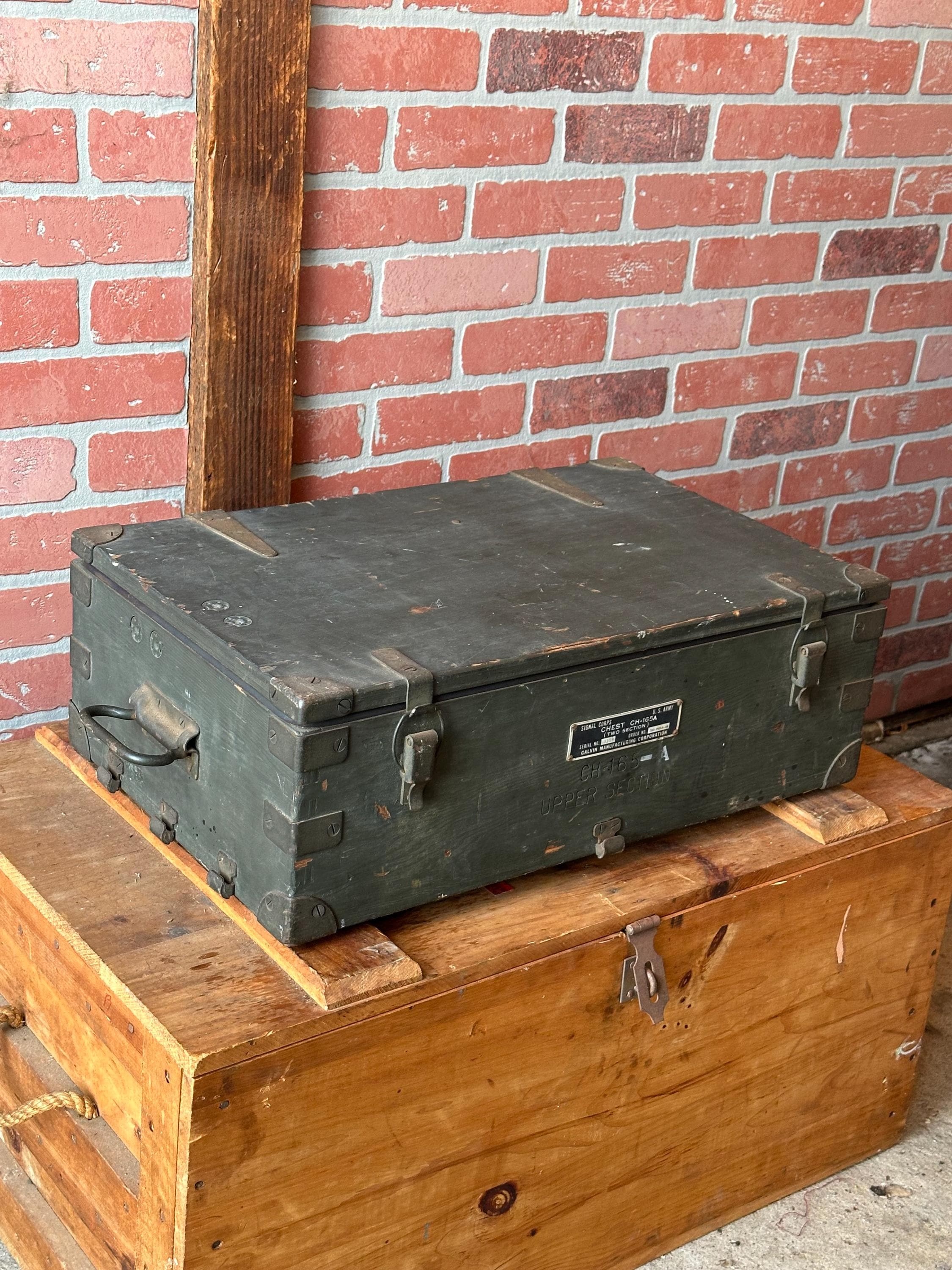 Vintage Army Signal Corps Chest - Etsy