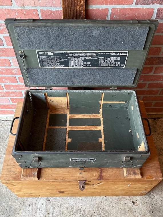 Vintage Army Signal Corps Chest - Etsy