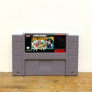 Super Mario All Stars SNES Video Game Cartridge Original Super Nintendo Entertainment System Vintage VTG  Brothers Bros All-Stars Allstars