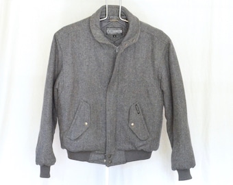 Vintage 1980s Blue Member's Only Bomber Jacket, Size 44 (XL