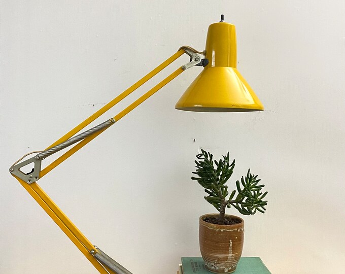 Vintage Yellow Task Lamp Swing Arm Lamp MCM Modern Industrial Etsy
