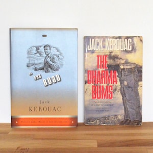 Jack Kerouac Book Lot On The Road And The Dharma Bums Paperback 80s 1980s 1990s 90s Beat