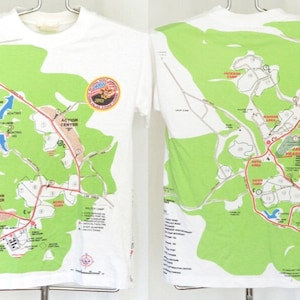 Vintage 2001 National Scout Jamboree T Shirt Mens Small Unisex Womens Short Sleeve All Over Print Map Boy Girl Cub Scouts Fort Hill Virginia