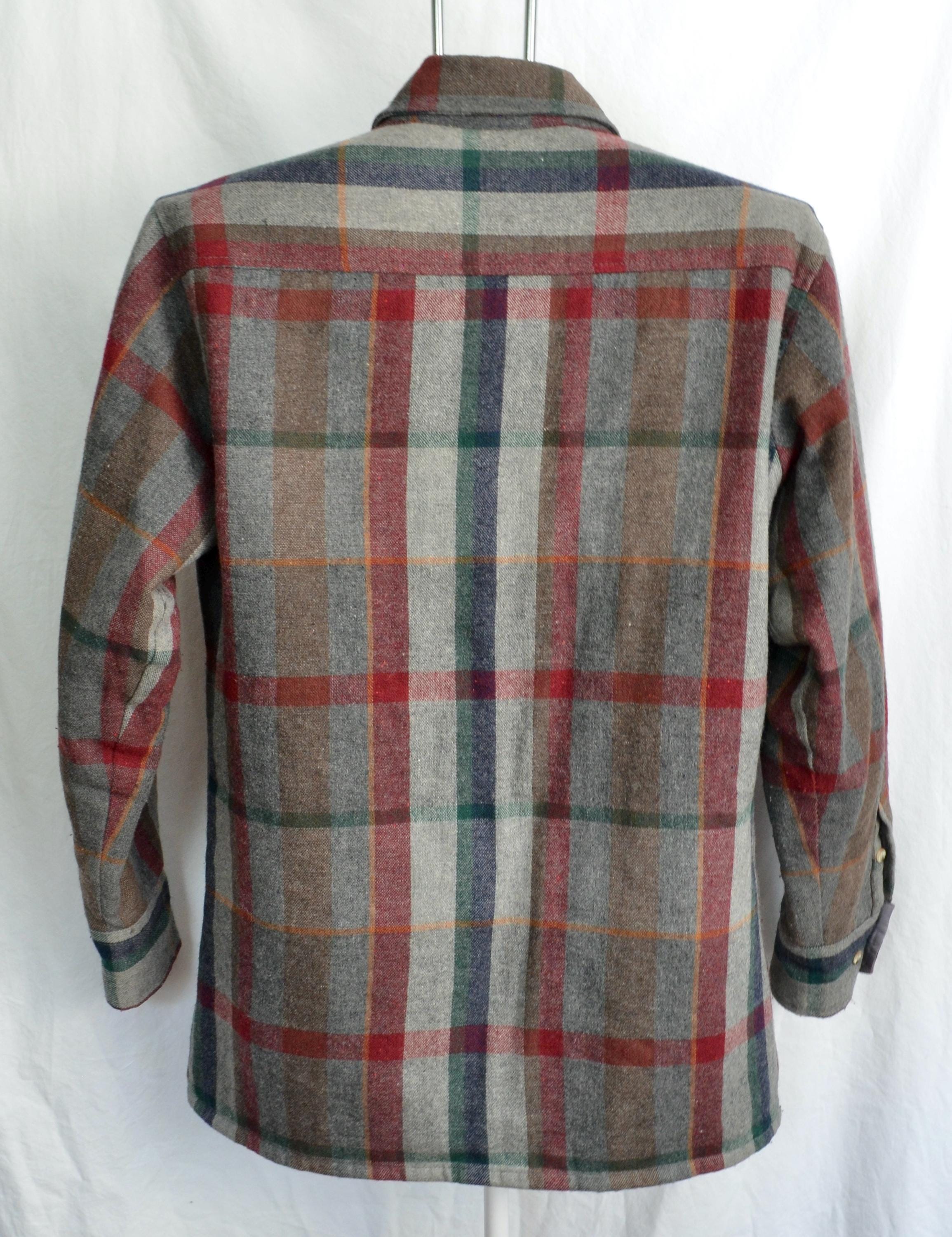 Gray Plaid Quilted Wool Flannel Shirt Jacket Mens Medium Lined Flannel  Jacket Unisex Womens Vintage Wool Blend Northwest Territory VTG - Etsy