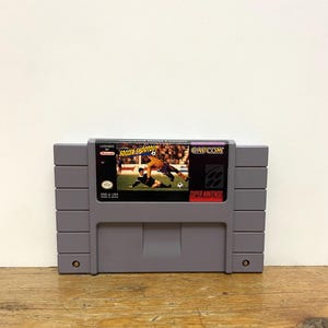 Capcom Soccer Shootout SNES Video Game Cartridge Booklet Original Authentic Super Nintendo Entertainment System Vintage VTG Fifa World Cup