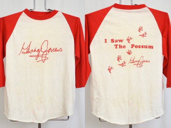 Vintage George Jones Raglan Sleeve T Shirt Mens Sm
