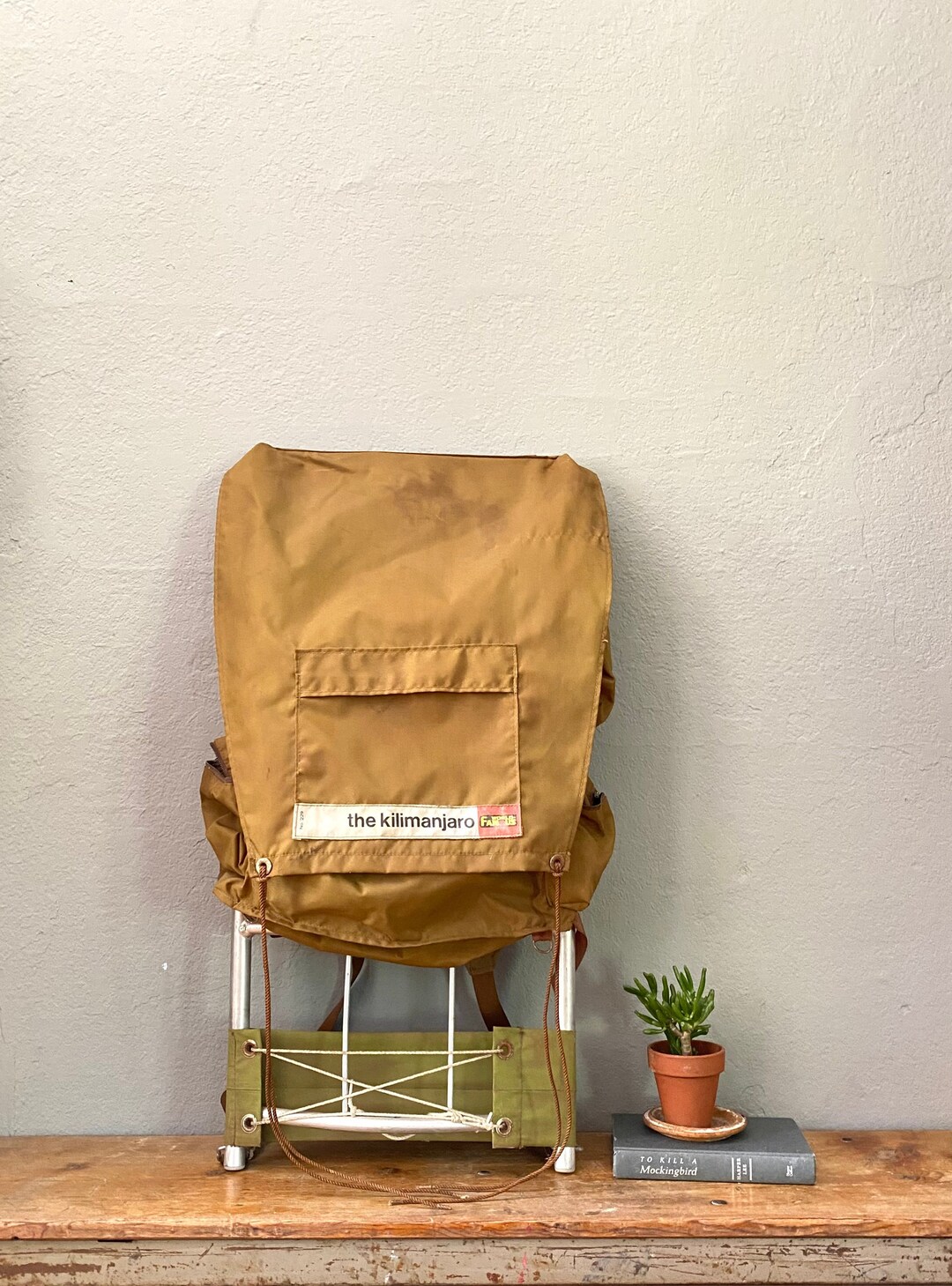 Buy Vintage External Frame Back Pack the Kilimanjaro World Famous Olive ...