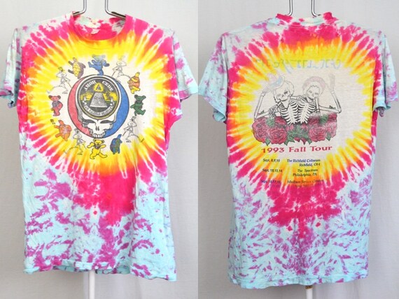 Grateful Dead Tie Dye T Shirt Mens Medium Tall Lon