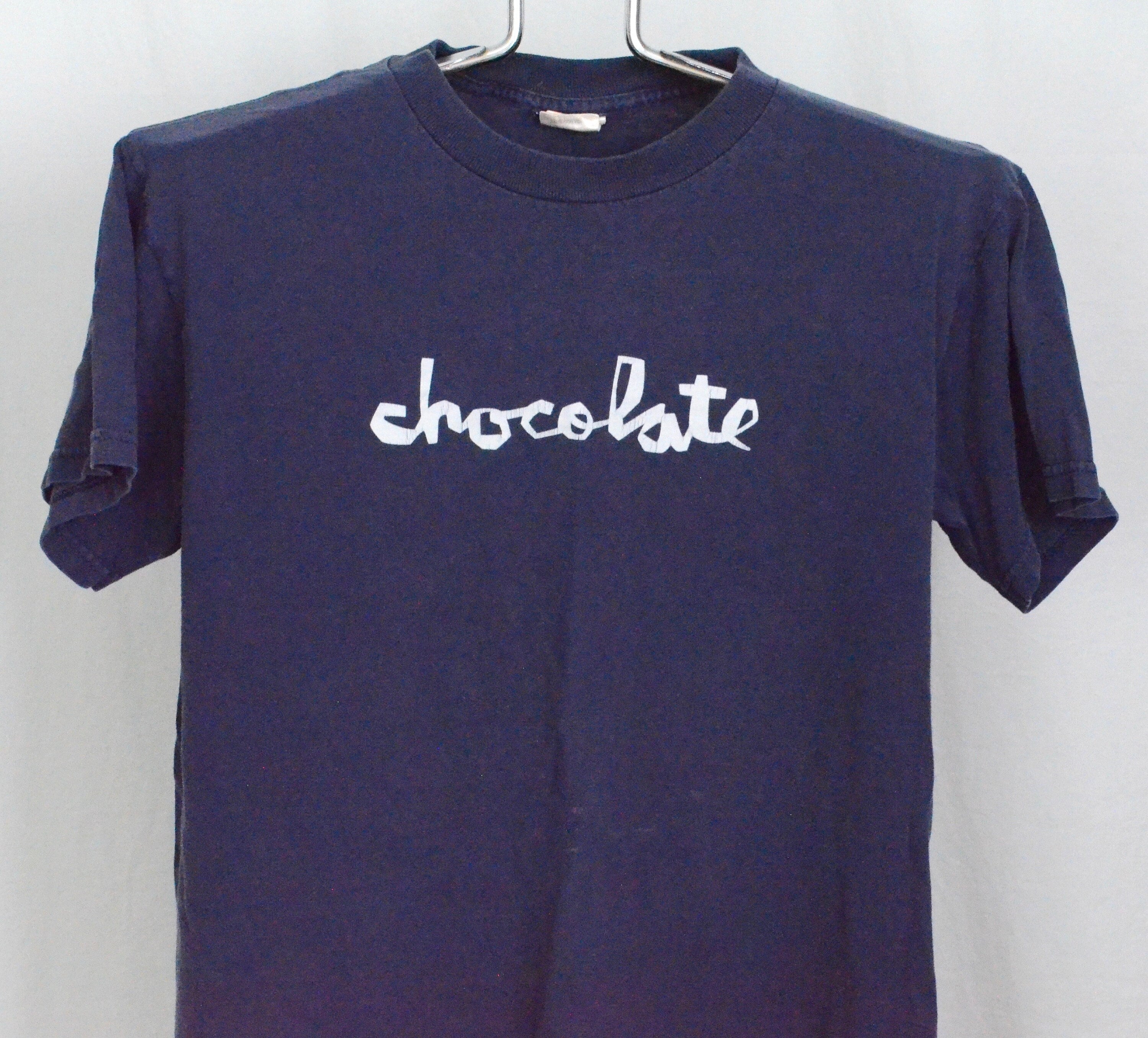 90s Vintage Chocolate Skateboards Script T Shirt Mens Medium Unisex Womens Tee Shirt 1990s Skateboarding Skater Navy Blue Girl Etsy