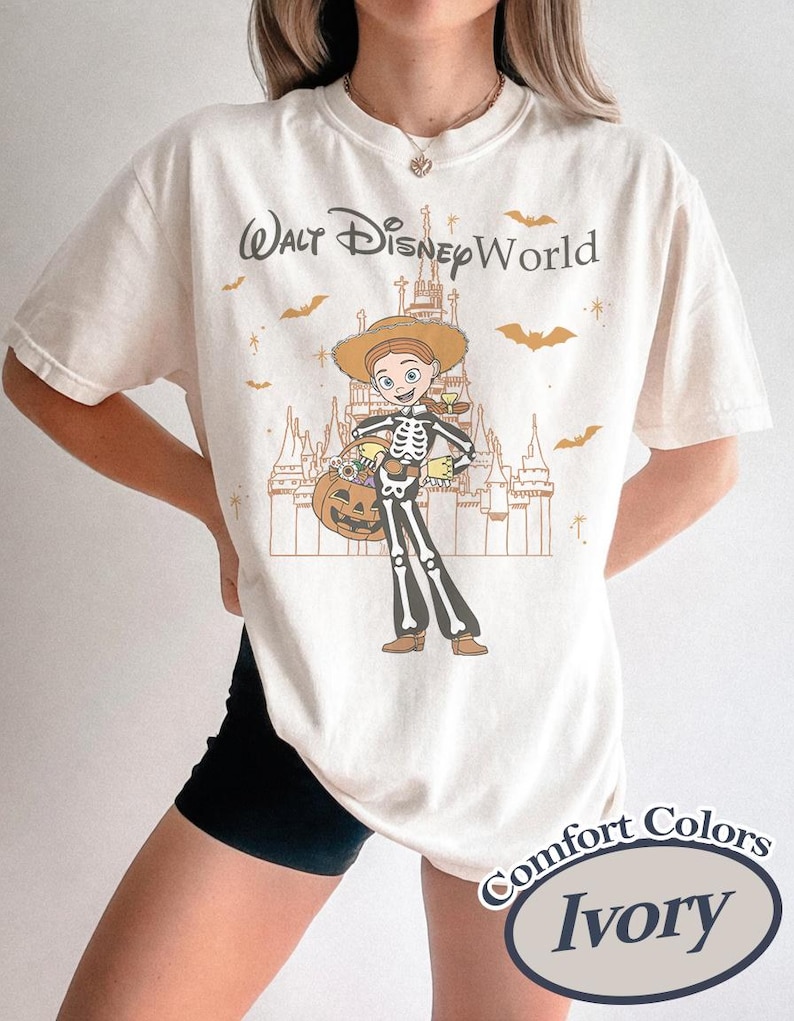 Comfort Colors ディズニー ハロウィン ファミリーシャツ、ミッキーマウス ハロウィン Tシャツ、ウォルト・ディズニー・ワールド シャツ、ディズニー パンプキン シャツ、ディズニー バケーション Tシャツ 画像 4