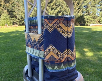 Travel Tote Bag Trolley Sleeve Made With Pendleton Wool