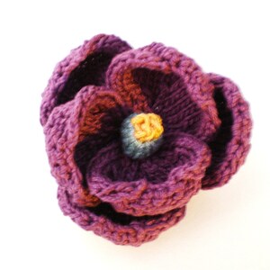 PDF Knit Flower Pattern Peony Knit Flower image 4