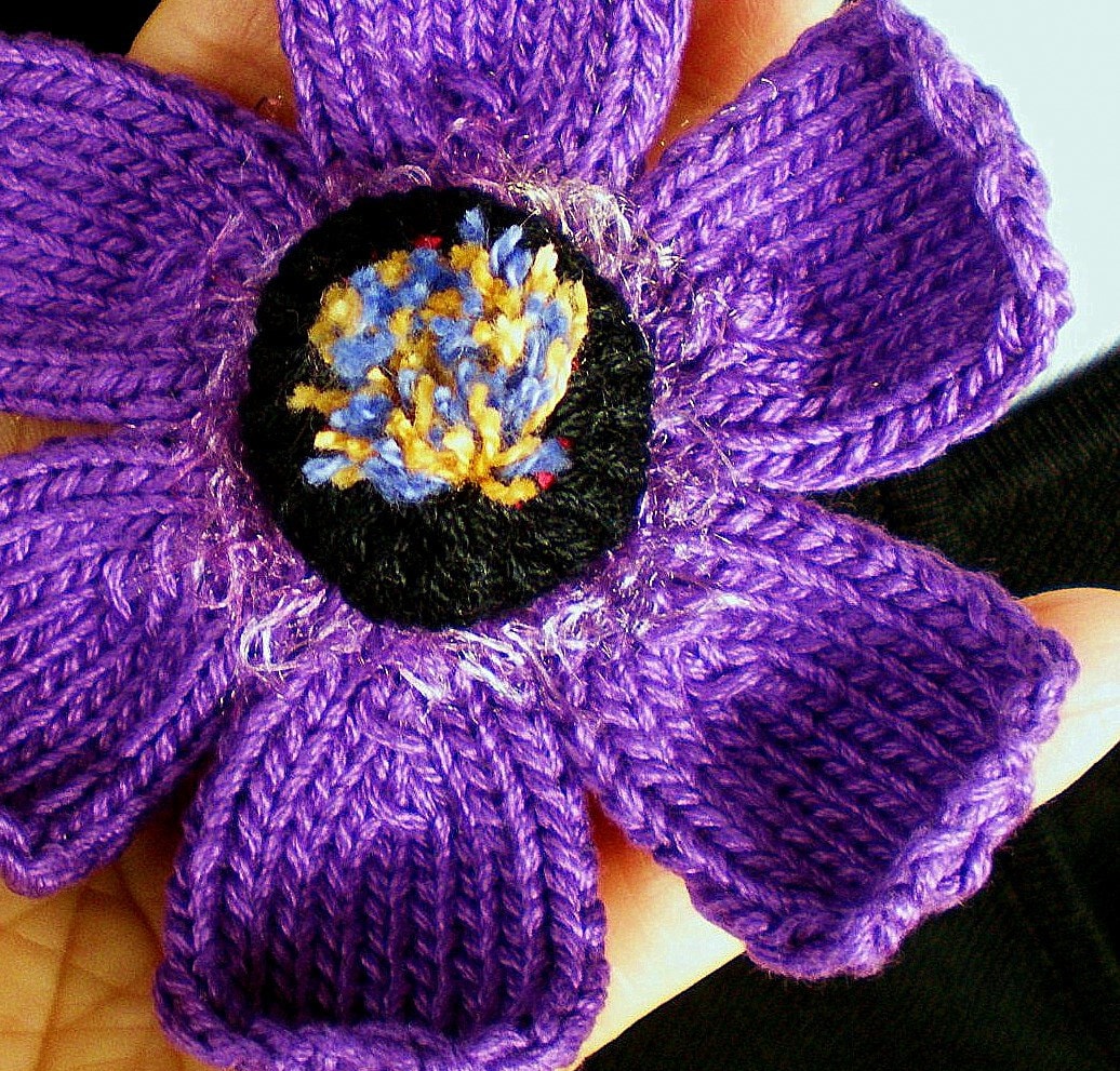 PDF Knit Flower Pattern Daisy Knit Flower Etsy