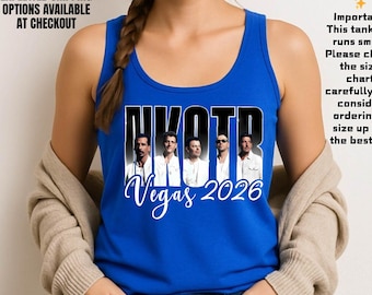 NKOTB Las Vegas 2026 Tank Top, New Kids On The Block The Right Stuff Tour Tee