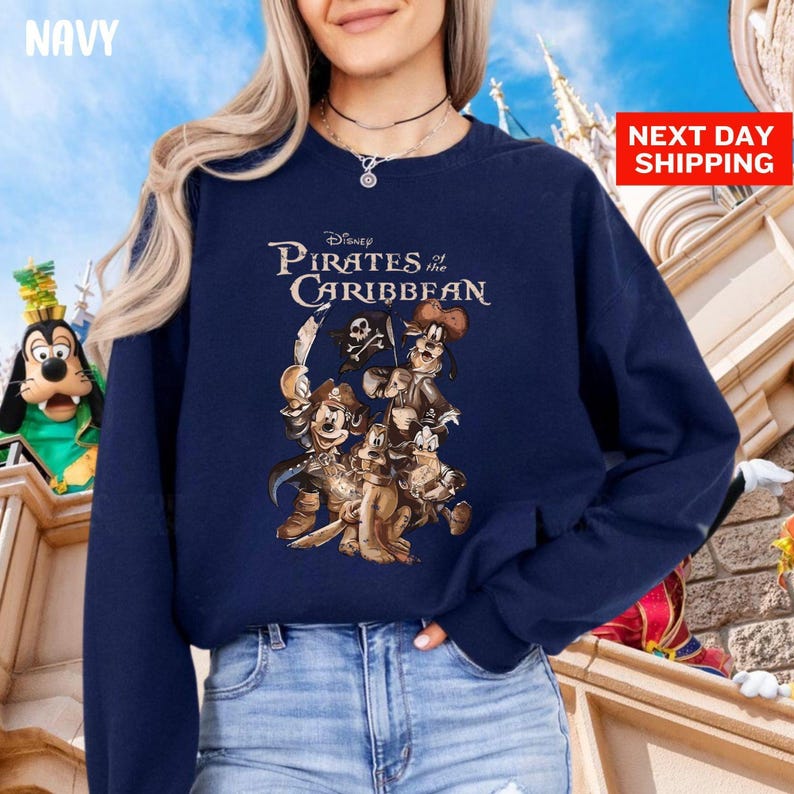 Sweat-shirt Pirates des Caraïbes Disneyworld Mickey Pirates, sweat à capuche Mickey Pirates, sweat-shirt Mickey Caraïbes, Disneyland Pirate image 6