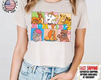 Retro Disney Mom Vibes Crop Top, Duchess, Perdita, Mrs. Potts, Helen Parr, Mrs. Jumbo T-Crop Top, Disney Mom Crop Top, Disneyland Mom