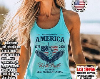 USA 250th Anniversary Tank Top, 4th July Tee, USA 250th Anniversary Independence Day Tank, 4th July 250th Year Tank Top, 4th July Family