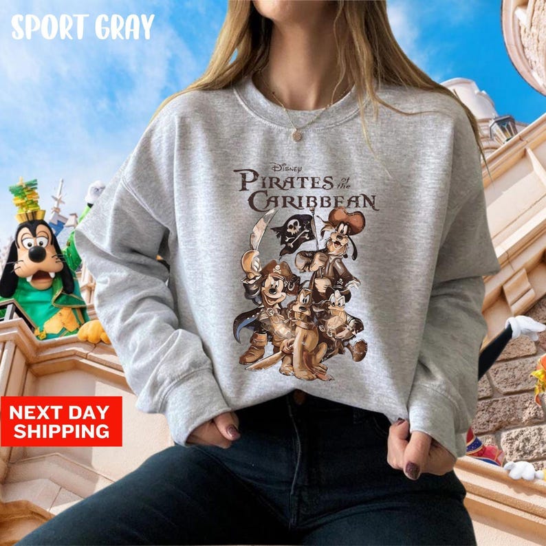 Sweat-shirt Pirates des Caraïbes Disneyworld Mickey Pirates, sweat à capuche Mickey Pirates, sweat-shirt Mickey Caraïbes, Disneyland Pirate image 7