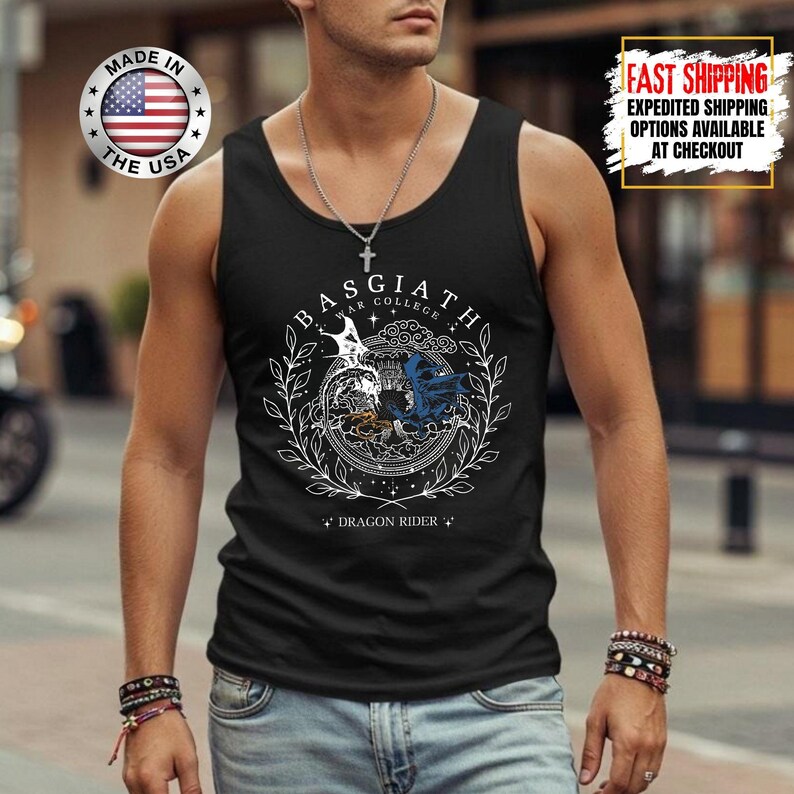Fourth Wing Tank Top, Basgiath War College Tank Tee, Bookish Tank Tops, Xaden Riorson, Gifts For Readers, Book Lovers Tee image 10