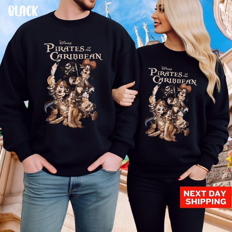 Sweat-shirt Pirates des Caraïbes Disneyworld Mickey Pirates, sweat à capuche Mickey Pirates, sweat-shirt Mickey Caraïbes, Disneyland Pirate image 5