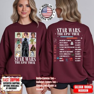 Disney Star Wars Shirt, Mandalorian Sweatshirt, Darth Vader Comfort Colors Shirt, Chewbacca Shirt, Star Jedi Shirt, Luke Skywalker Shirt Bild 15