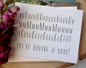 OMG vous rencontrez un bébé ! Carte de voeux - carte drôle, Baby Card, carte de douche de bébé, carte humoristique