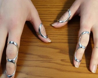 Férula para dedo con artritis en plata de ley 925: anillo de soporte ajustable para EDS