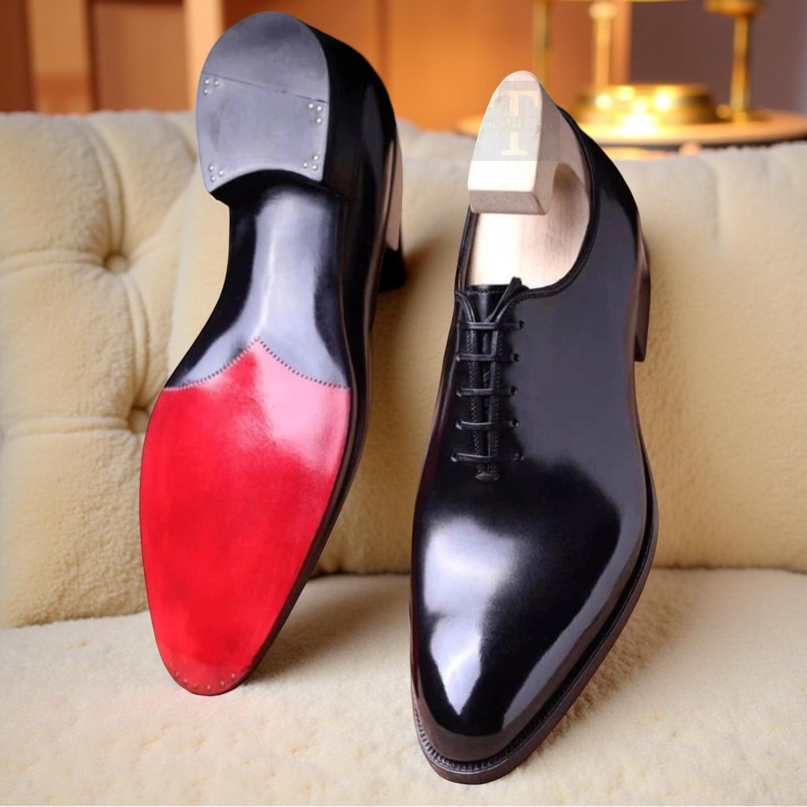 Men Red and Black Dress Shoes - Etsy