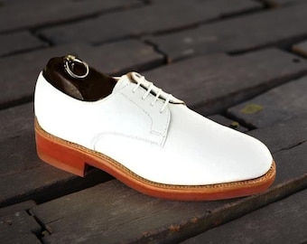 Premium Quality white leather shoes for men