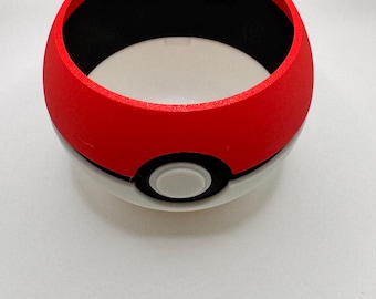 3D printed pokeball planter