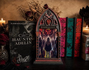 Haunting Adeline Inspired Book Nook – The Shadow & The Chase – Hall of Mirrors Scene – Dark Romance Bookshelf Decor – Gothic BookTok Gift