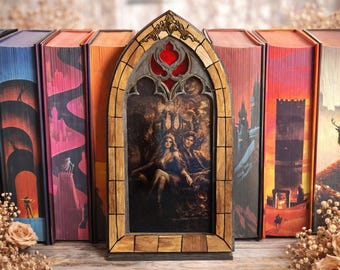 ACOTAR Inspired Flip Effect Book Nook – Dark Throne Romance Scene – Dual Love Fantasy Bookshelf Decor – Lenticular Romantasy BookTok Gift