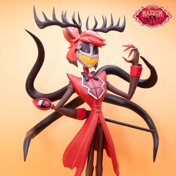 Alastor Demon Version - Hazbin Hotel - High Quality ABS Resin - Hand-painted Fanart