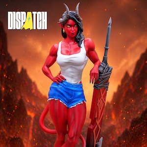 Malevola Statue- Dispatch game - 34 cm - Hand-painted Premium resin figure -  Professional Collector's Edición Fanart