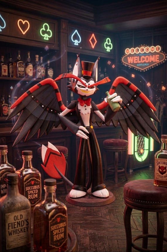 Husk Hazbin Hotel/resin/hand-painted/fanmade/important Information
