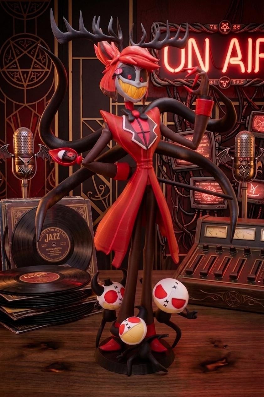 Alastor Demon Version - Hazbin Hotel - High Quality ABS Resin