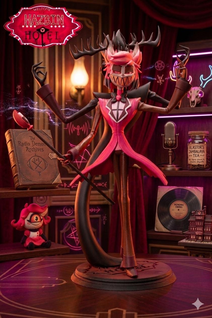 Alastor Special Edition Hazbin Hotel - High Quality ABS Resin