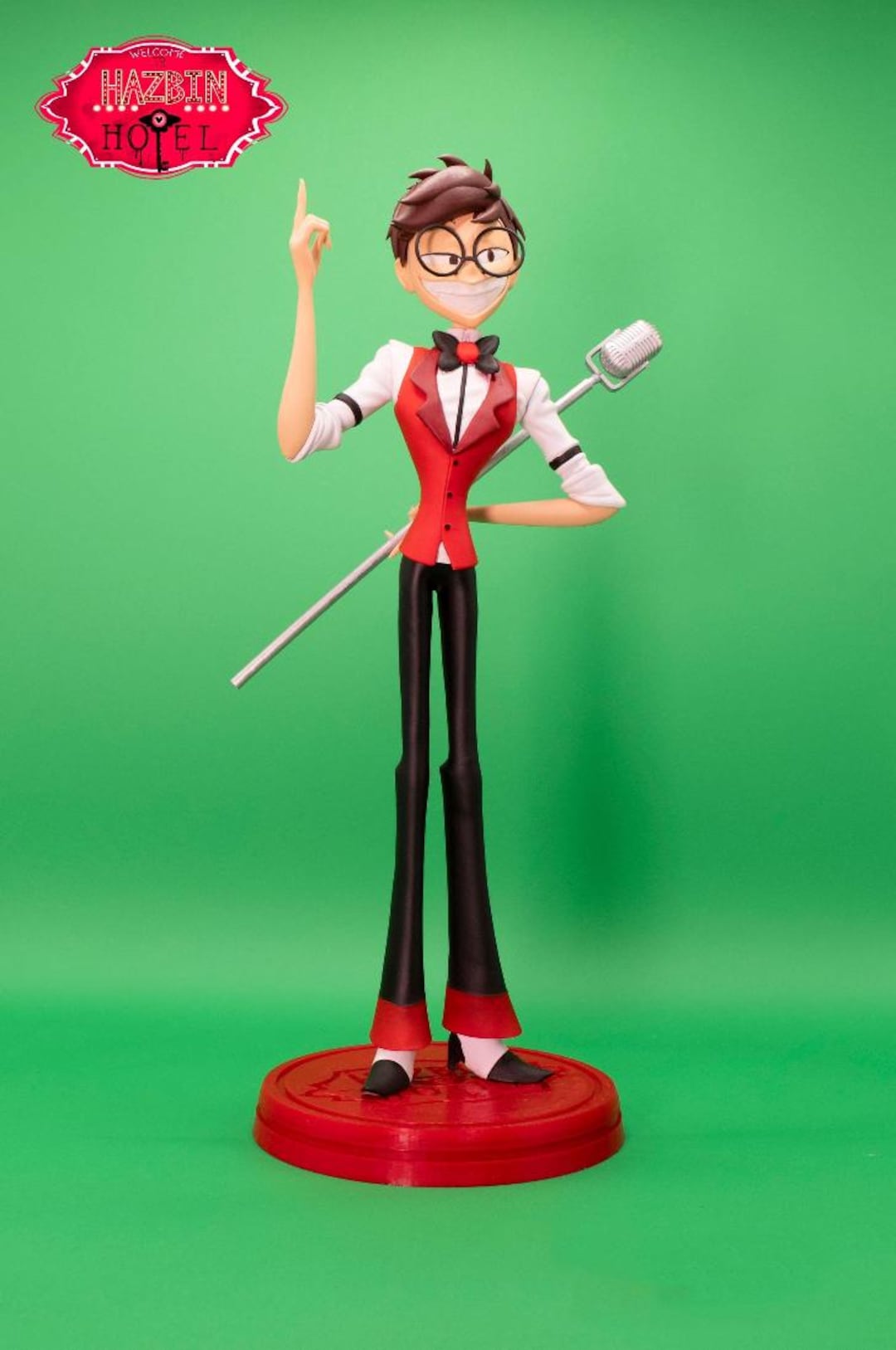 Alastor Human Version Hazbin Hotel/resin/hand-painted/fanmade